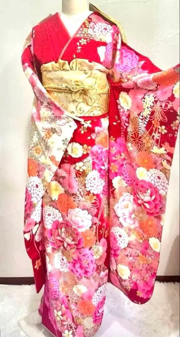振袖 フルセット トールサイズ 裄丈長め 成人式 結婚式 一式　長襦袢サービス❣️