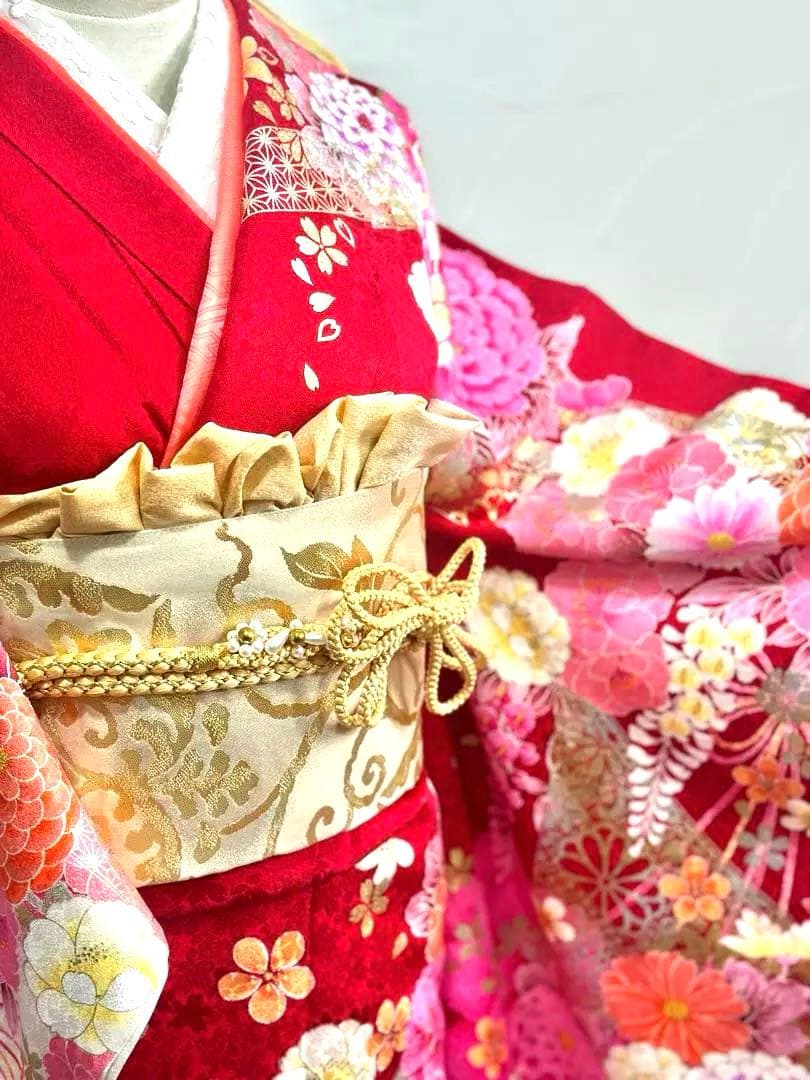 振袖 フルセット トールサイズ 裄丈長め 成人式 結婚式 一式　長襦袢サービス❣️