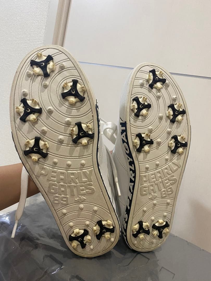 パーリーゲイツ　ゴルフシューズ★美品★ 24センチ　ホワイト　定価28600円