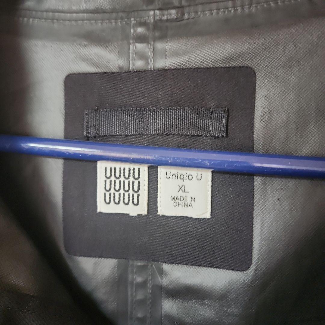 Uniqlo U フード付きロングコート XL 黒