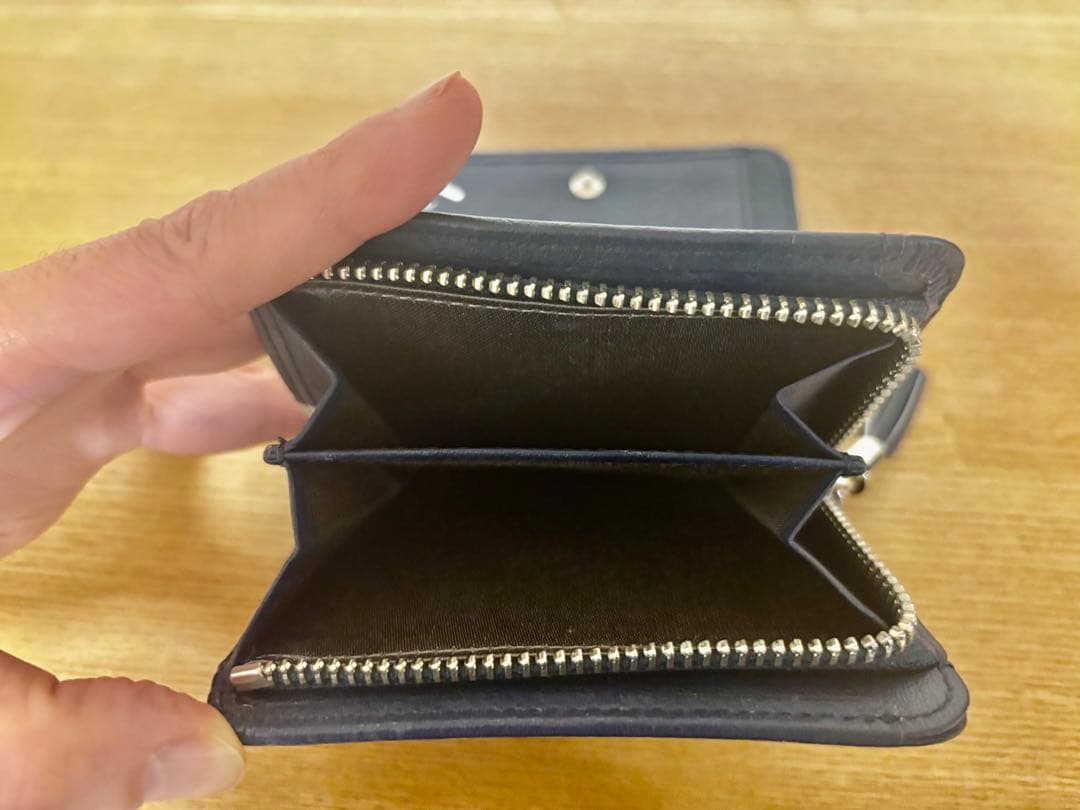 【再値下げ】土屋鞄本革財布　クラルテ フリンジスモールウォレット　インクブルー