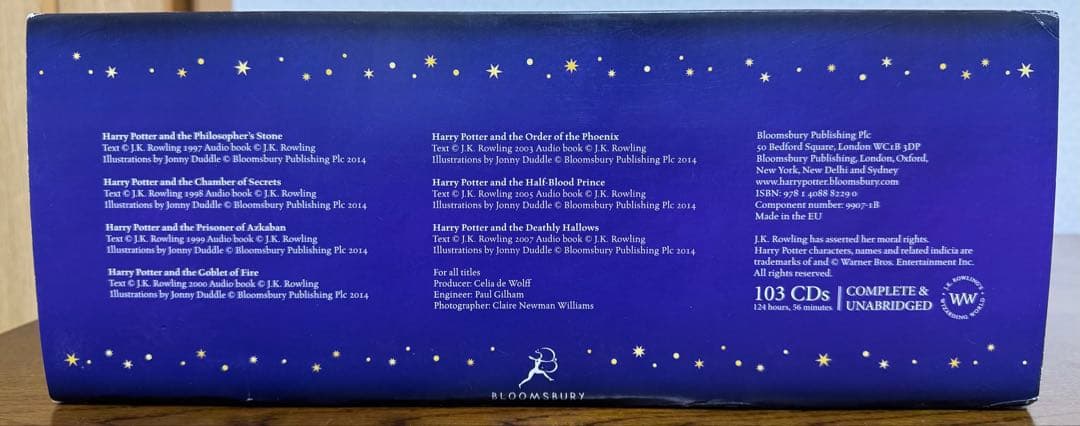 【ハリーポッター】豪華BOX付 コンプリートオーディオ コレクションCD103枚