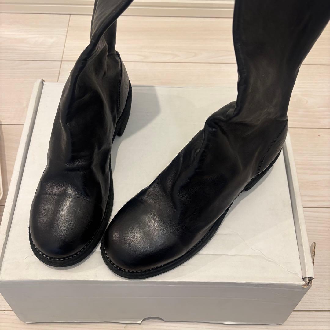 新品　Guidi バッグジップブーツ 788Z 38.5 ブラック