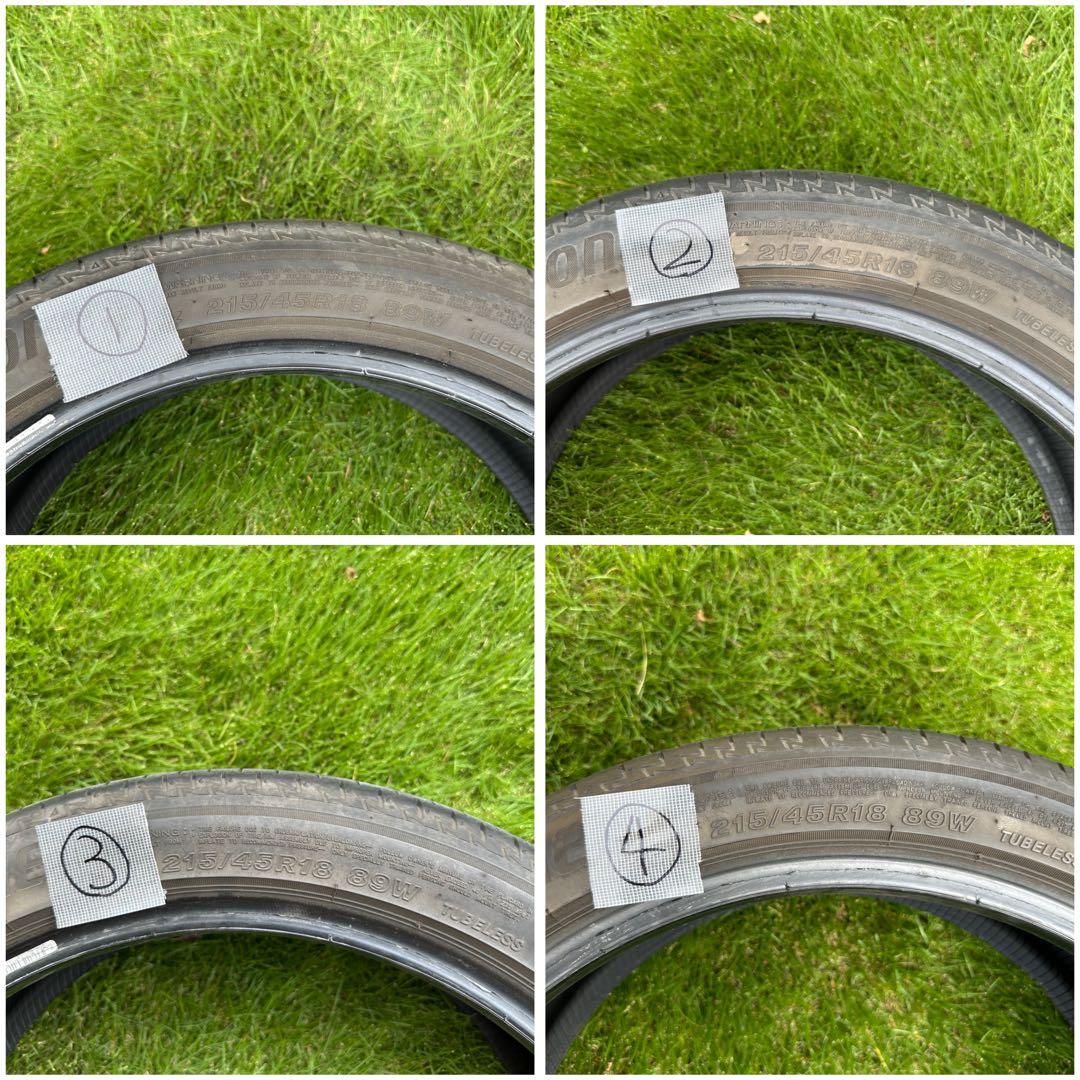 タイヤ・ホイール BRIDGESTONE TURANZA T005A 215/45R18