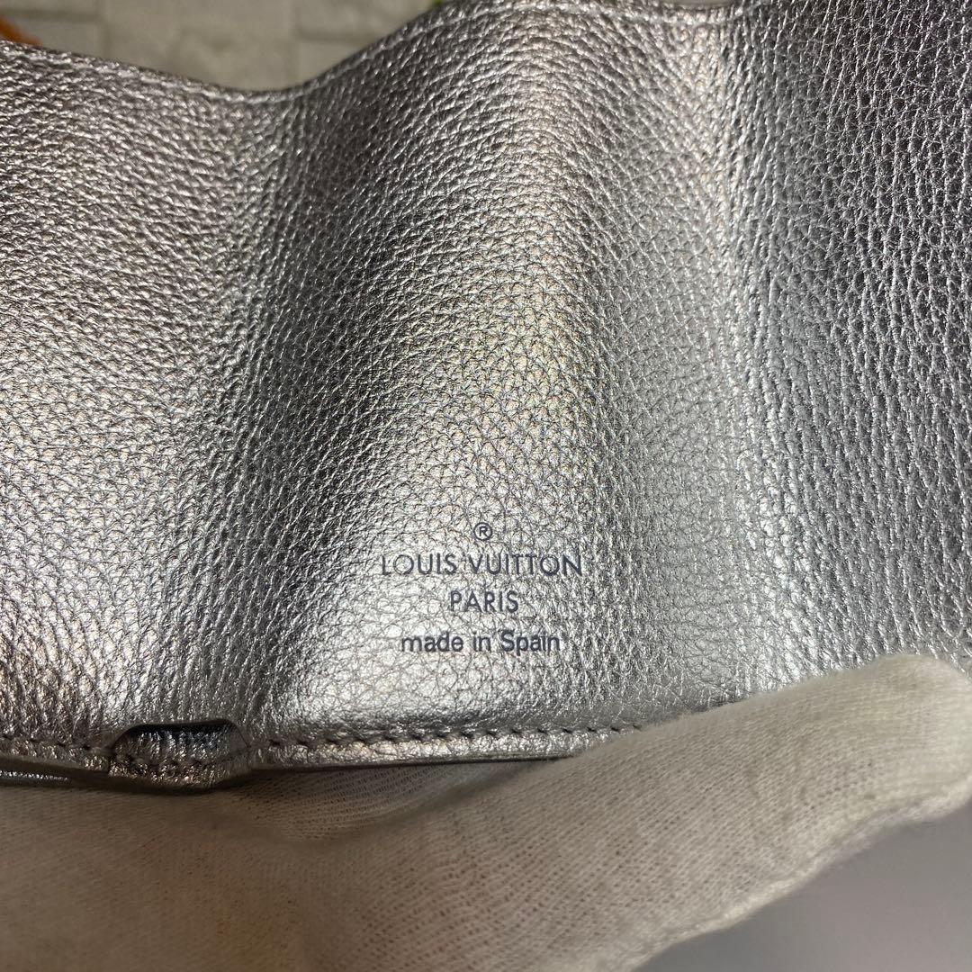 超美品 LOUIS VUITTON ロックミニ シルバー 財布 ミニウォレット
