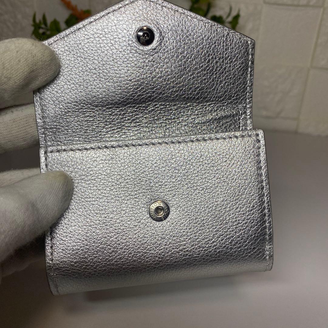 超美品 LOUIS VUITTON ロックミニ シルバー 財布 ミニウォレット