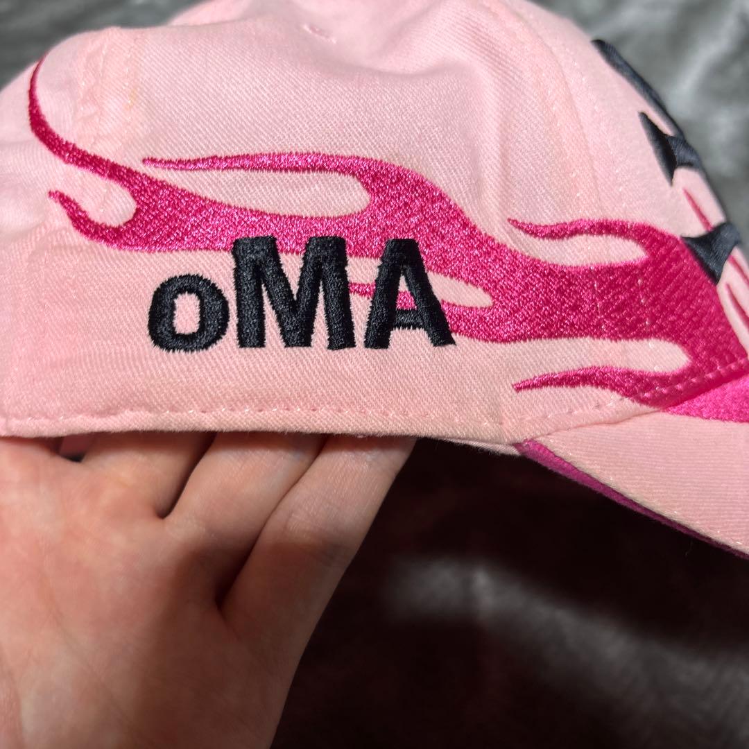 oMAキャップ　ピンク