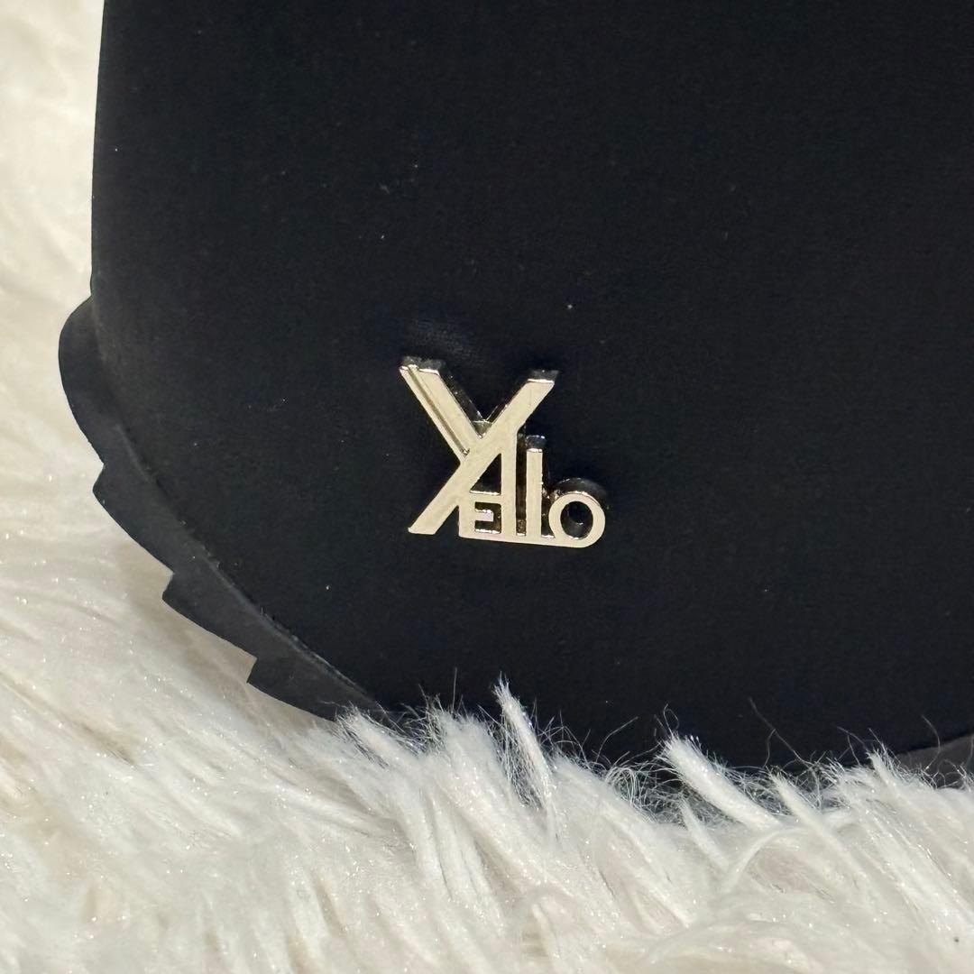 靴 YELLO TOKYO BLACK PLATFORM SHORT BOOTS
