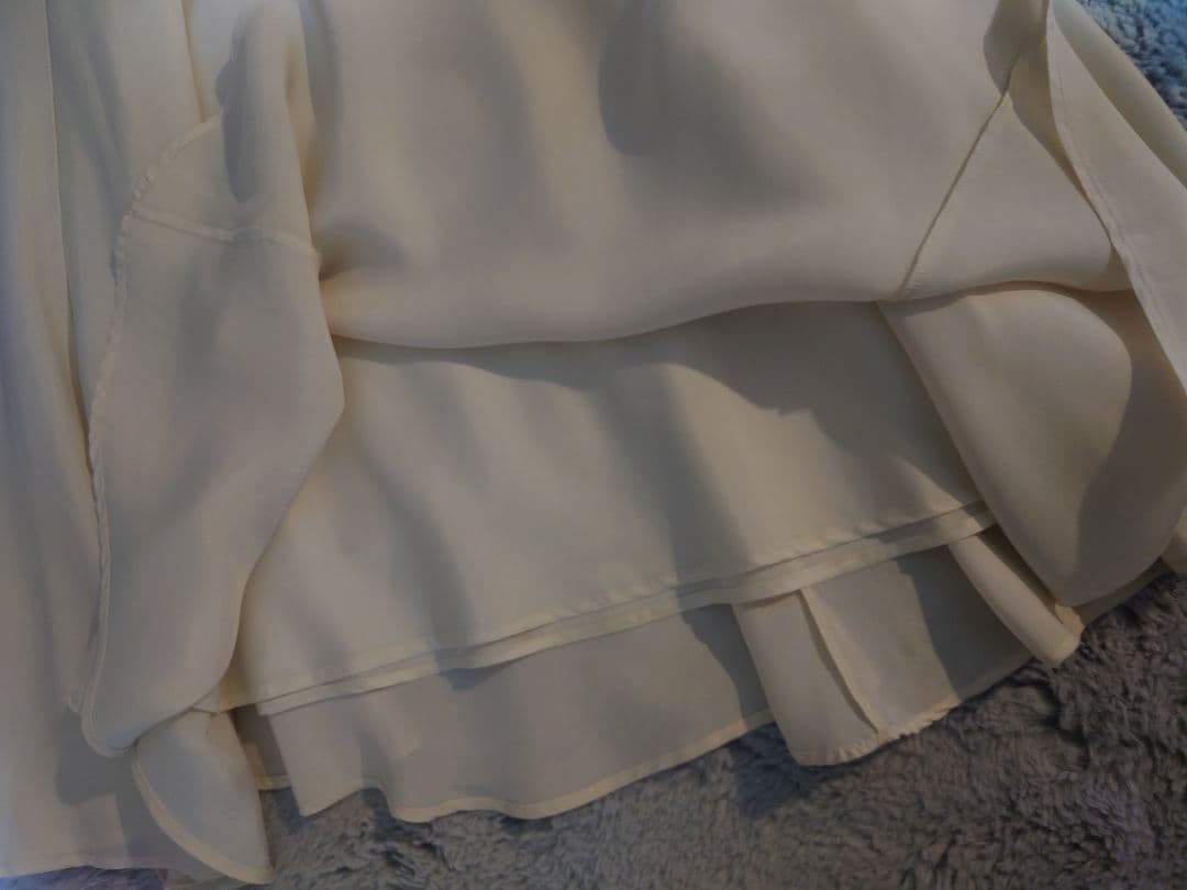 【Plage】Washable Fibril フレアスカート ナチュラル 34