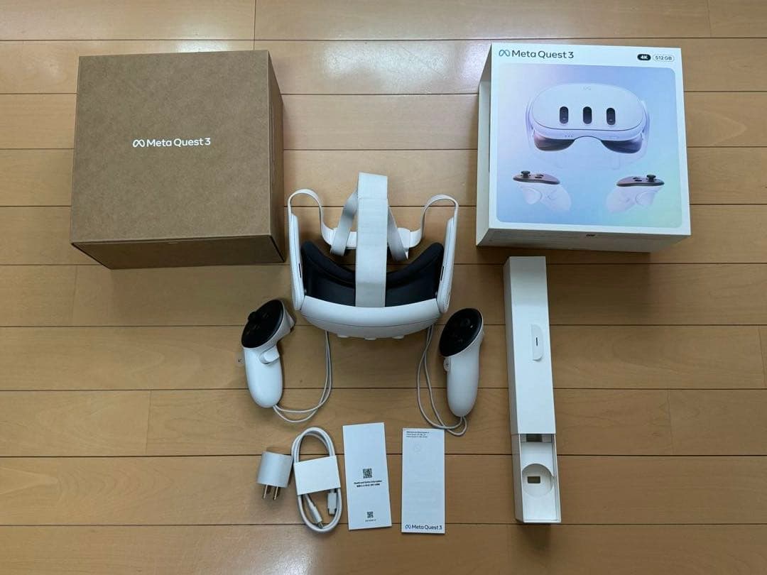  Quest 3 4K 512GB 付属品完備、VRヘッドセット等セット