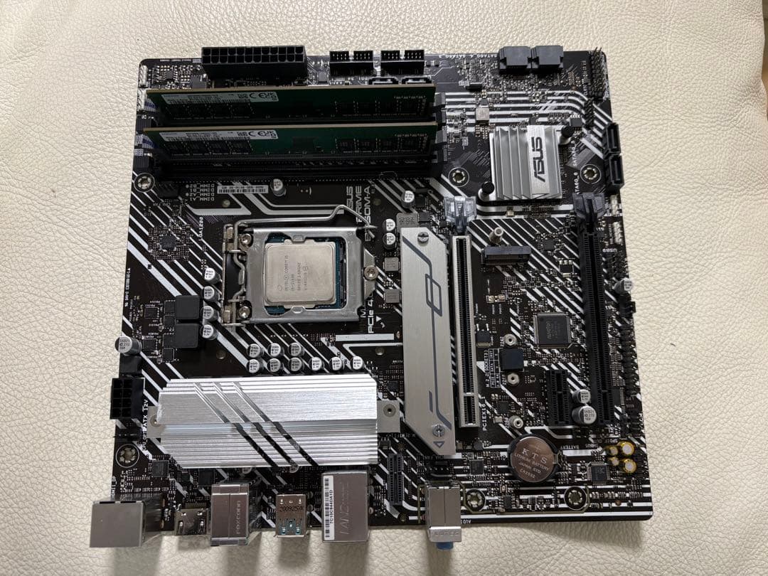 ASUS PRIME B360M-A メモリ8G x2 Corei512400