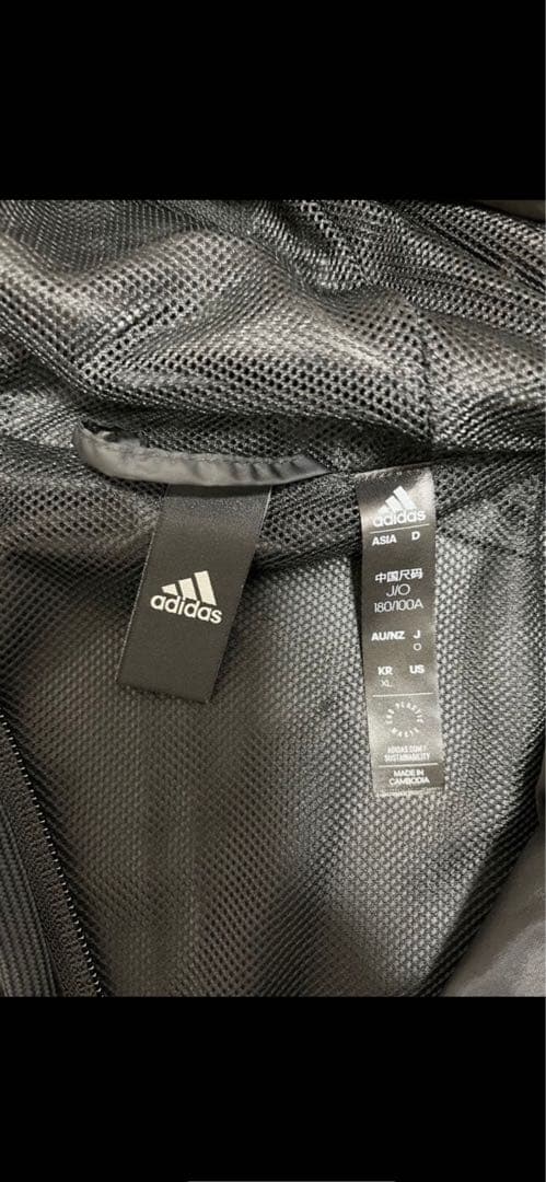 adidas ウーブンフードトラックスーツ O サイズ ウインドブレーカー