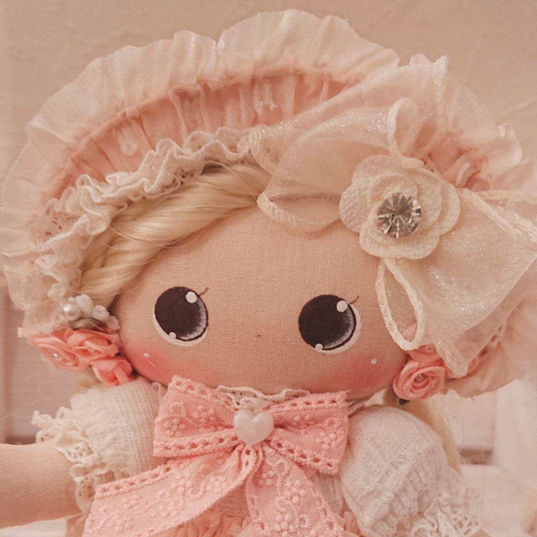 ❁ハンドメイドドール❁お人形❁贈り物 ❁ロリータ❁ロリータボンネット❁ミニ くま