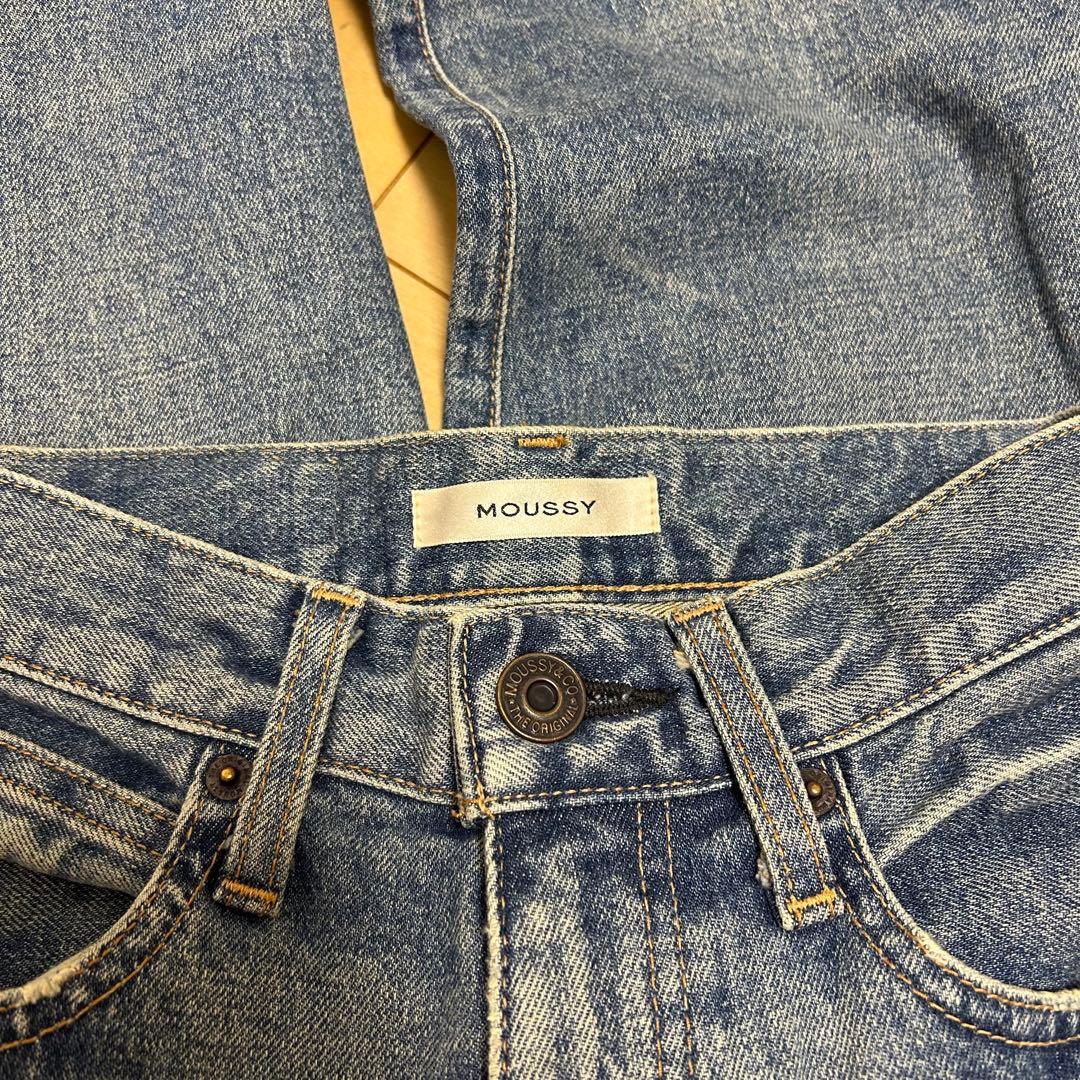 【maron様】MOUSSY フレアデニム ライトブルー