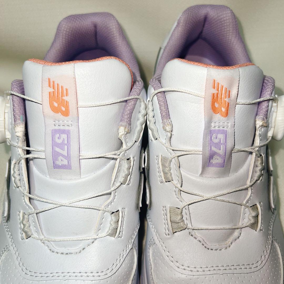 【美品】New Balance 574 ゴルフシューズ 23.5cm