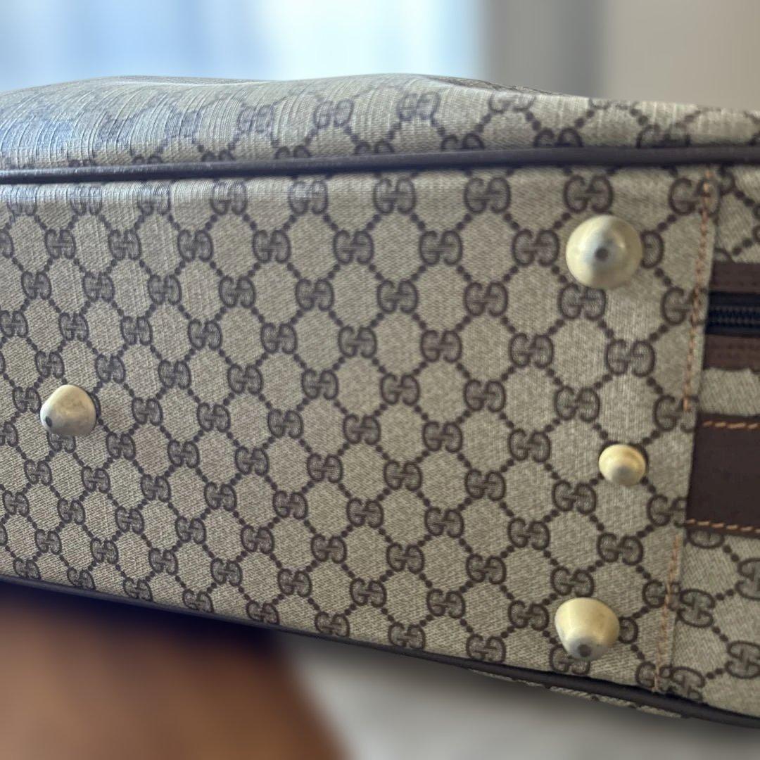 【GUCCI 】GGキャバスト　ボストンバッグ　オールドグッチ　希少