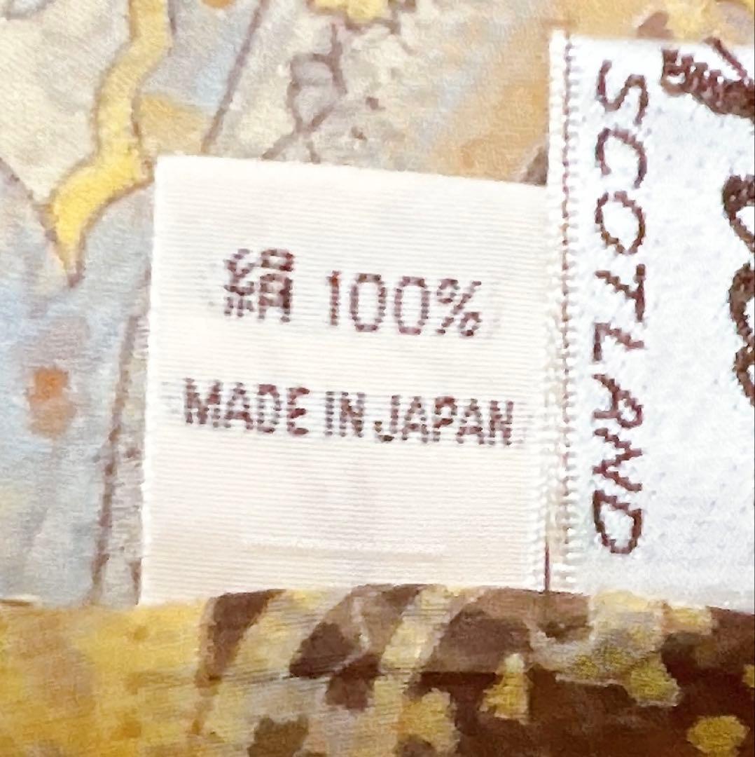 スキャパ　シルク100% ストール　シアー　ペイズリー柄　大判　春夏　翌日発送