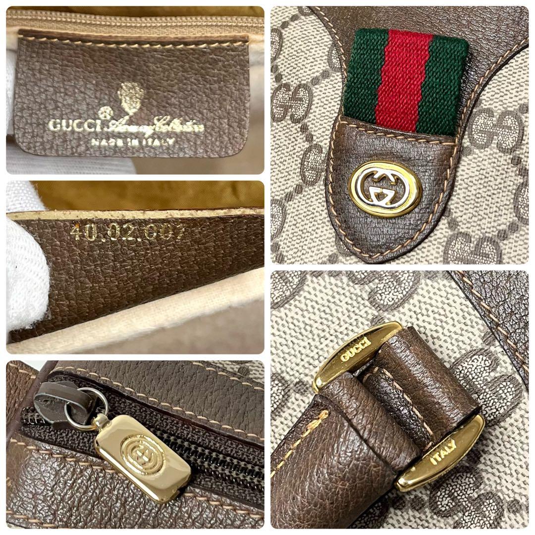 ✨極美品✨☘️GUCCI☘️✨ボストンバッグ✨シェリー✨GG柄✨PVCレザー✨
