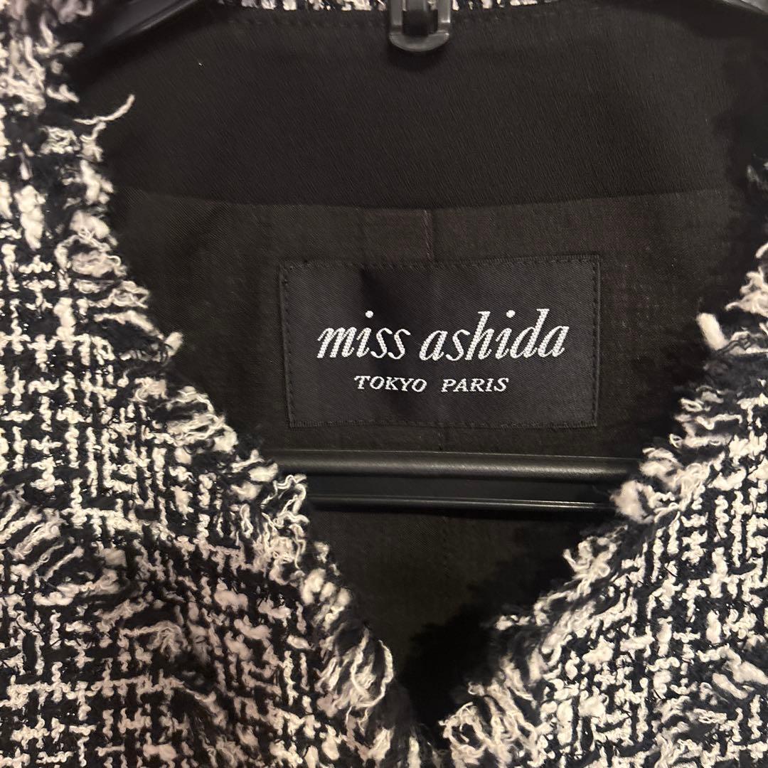 【超美品】miss ashida ミスアシダ フォーマル ノーカラージャケット