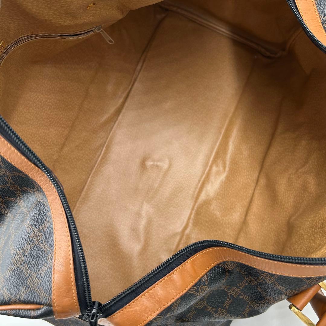 BALLY 454 ボストンバッグ 2way 斜め掛け PVCレザー ブラック