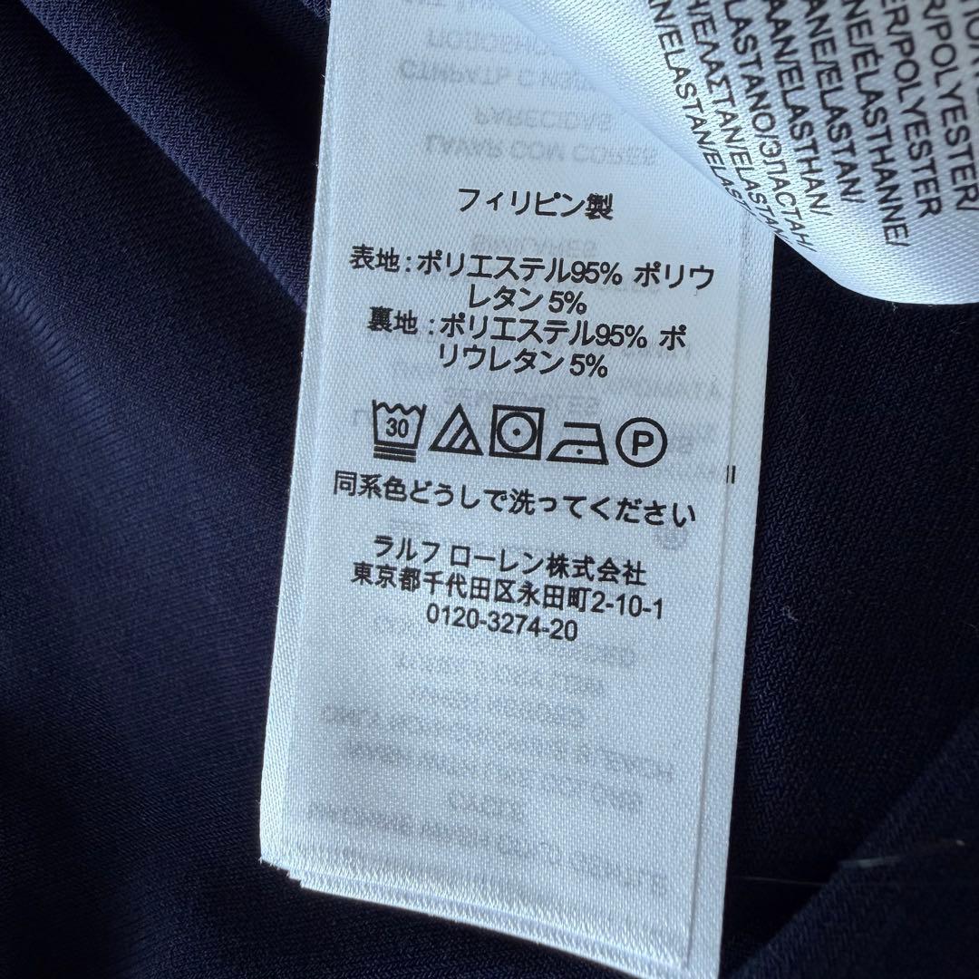 美品　ローレンラルフローレン　花柄　カシュクール　ワンピース　膝丈　ネイビー　6