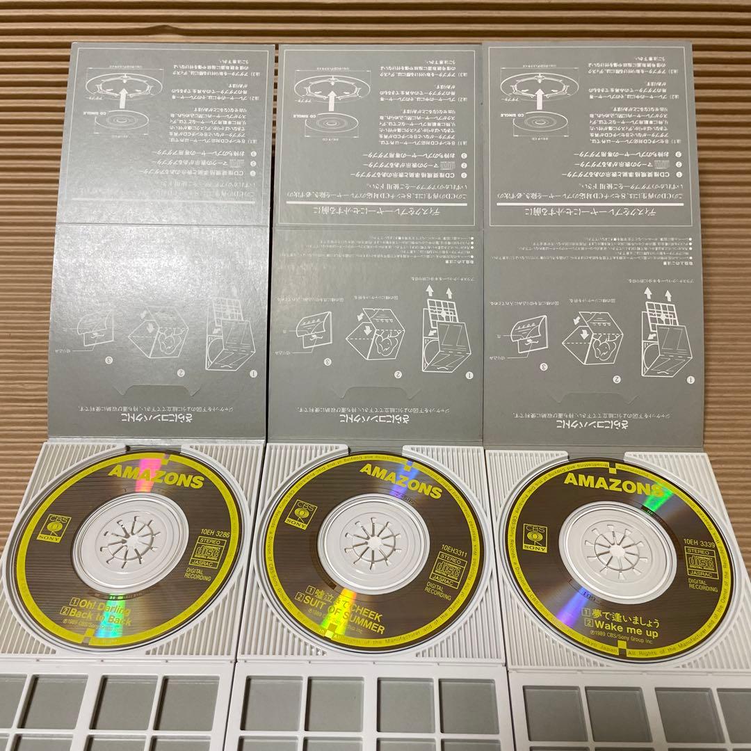AMAZONS 8cm cd 6枚 夢で逢いましょう 嘘泣きでCHEEK 他