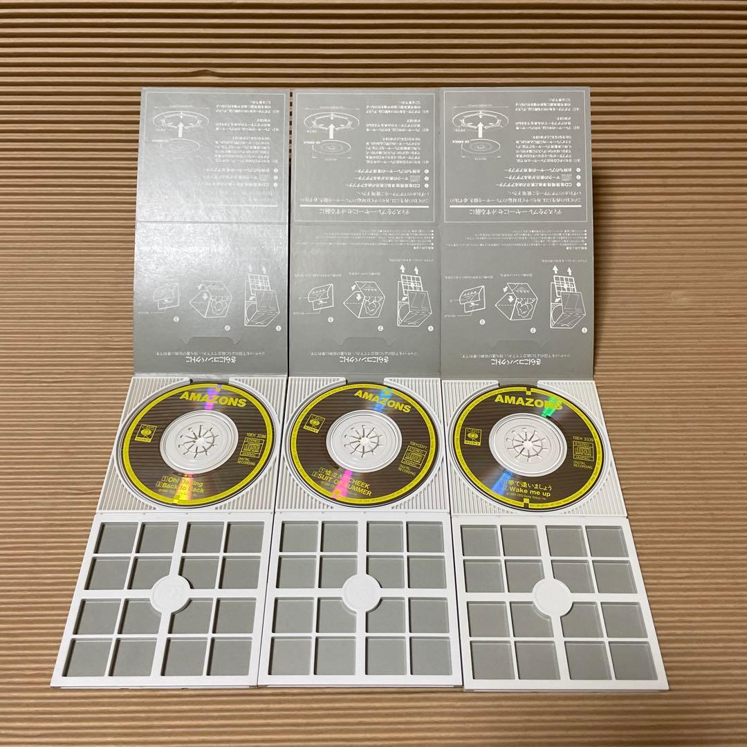 AMAZONS 8cm cd 6枚 夢で逢いましょう 嘘泣きでCHEEK 他