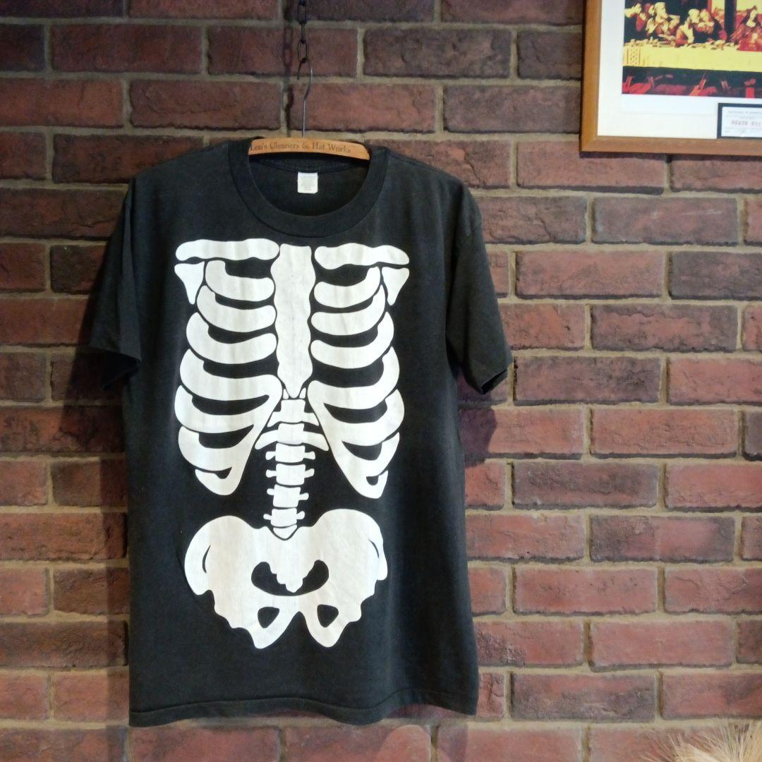 80s スカル ボーン 骨 Tシャツ ビンテージ vintage 古着 シングル