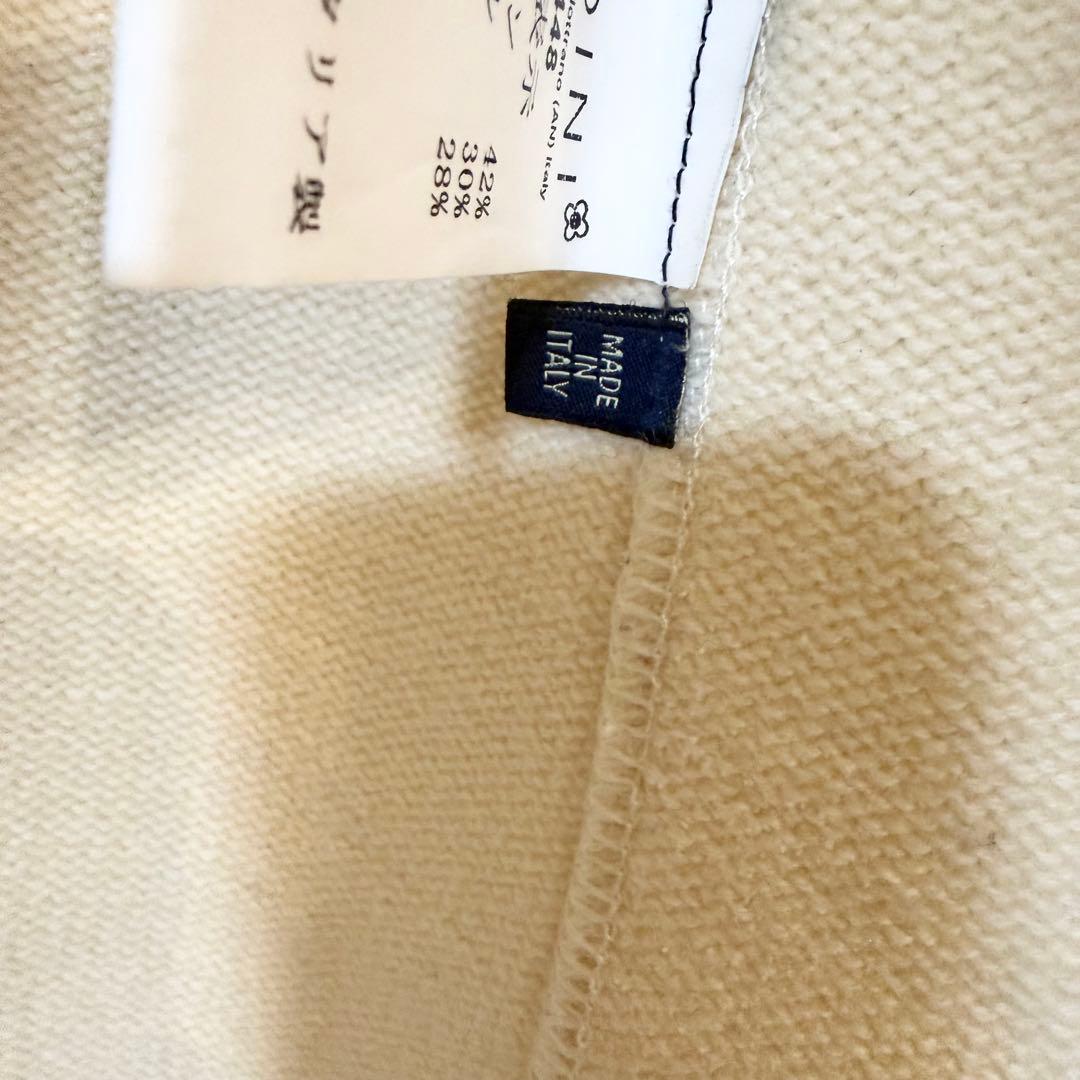 LARDINI アイボリー テーラードジャケット　ブートニエール付き
