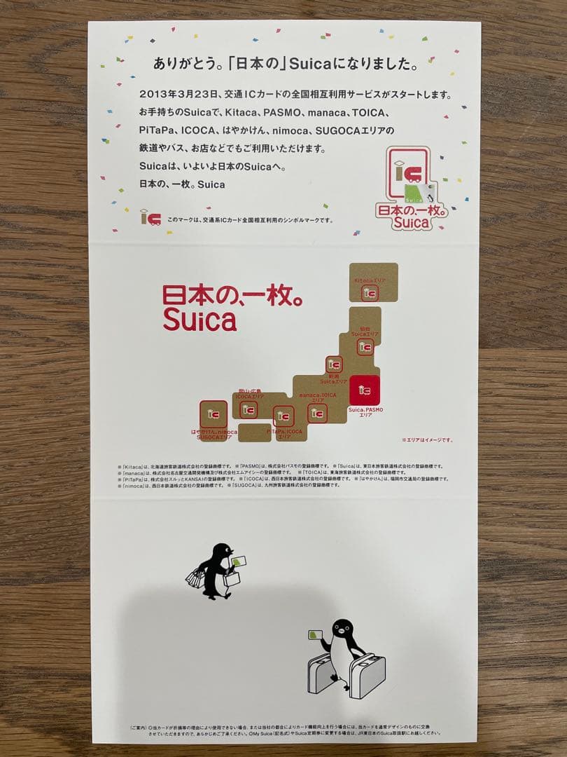 交通系ICカード全国相互利用開始記念Suica