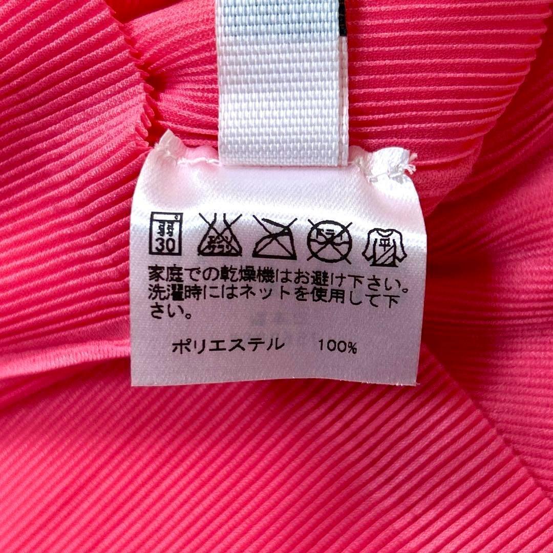プリーツプリーズ イッセイミヤケ 半袖 カットソー Tシャツ 3 L相当 ピンク
