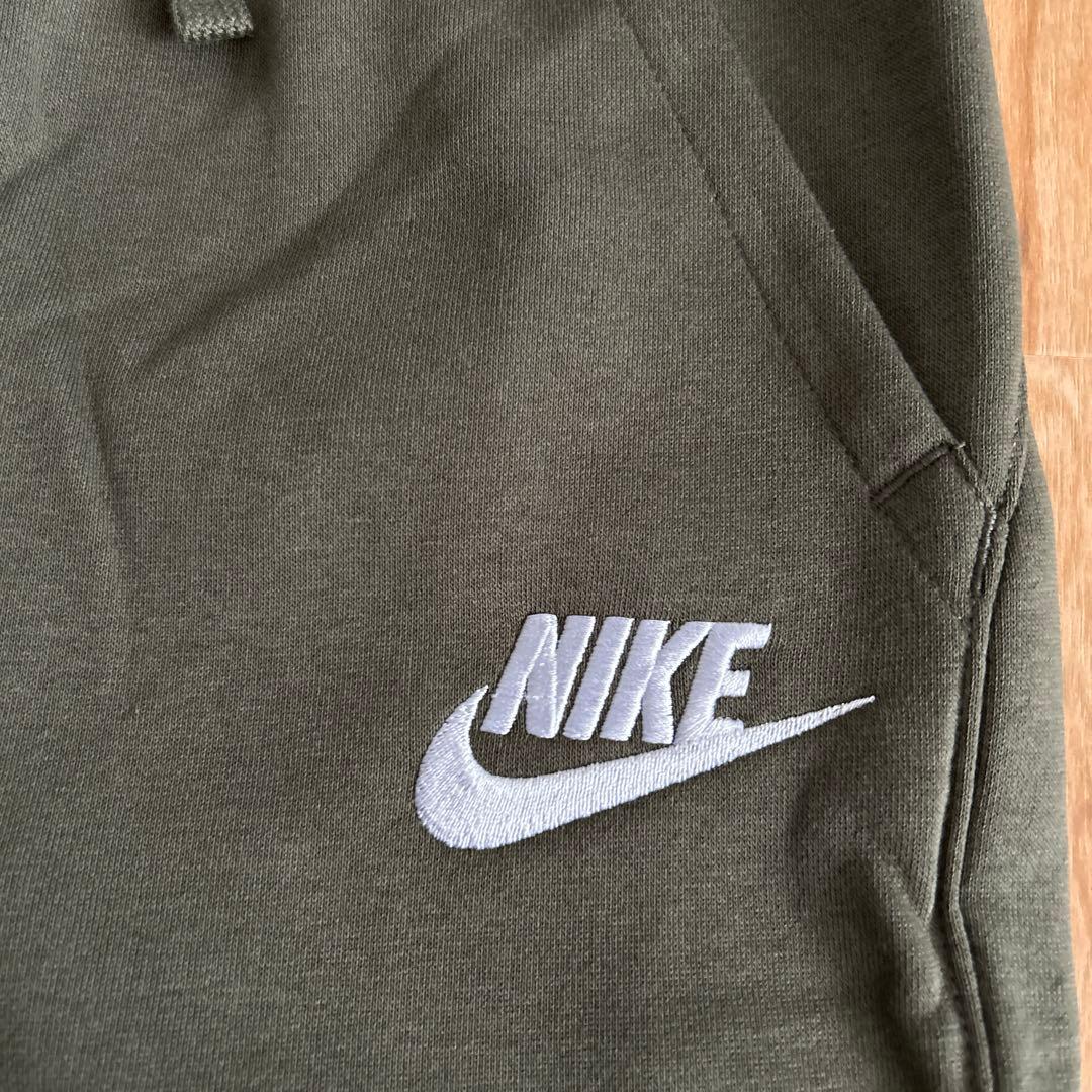 新品 NIKE スウェット 裏起毛 パーカー 上下 セットアップ カーキ 160