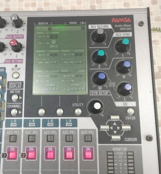 Panasonic/RAMSA デジタルミキサー●　WR-D01 　動作ＯＫ