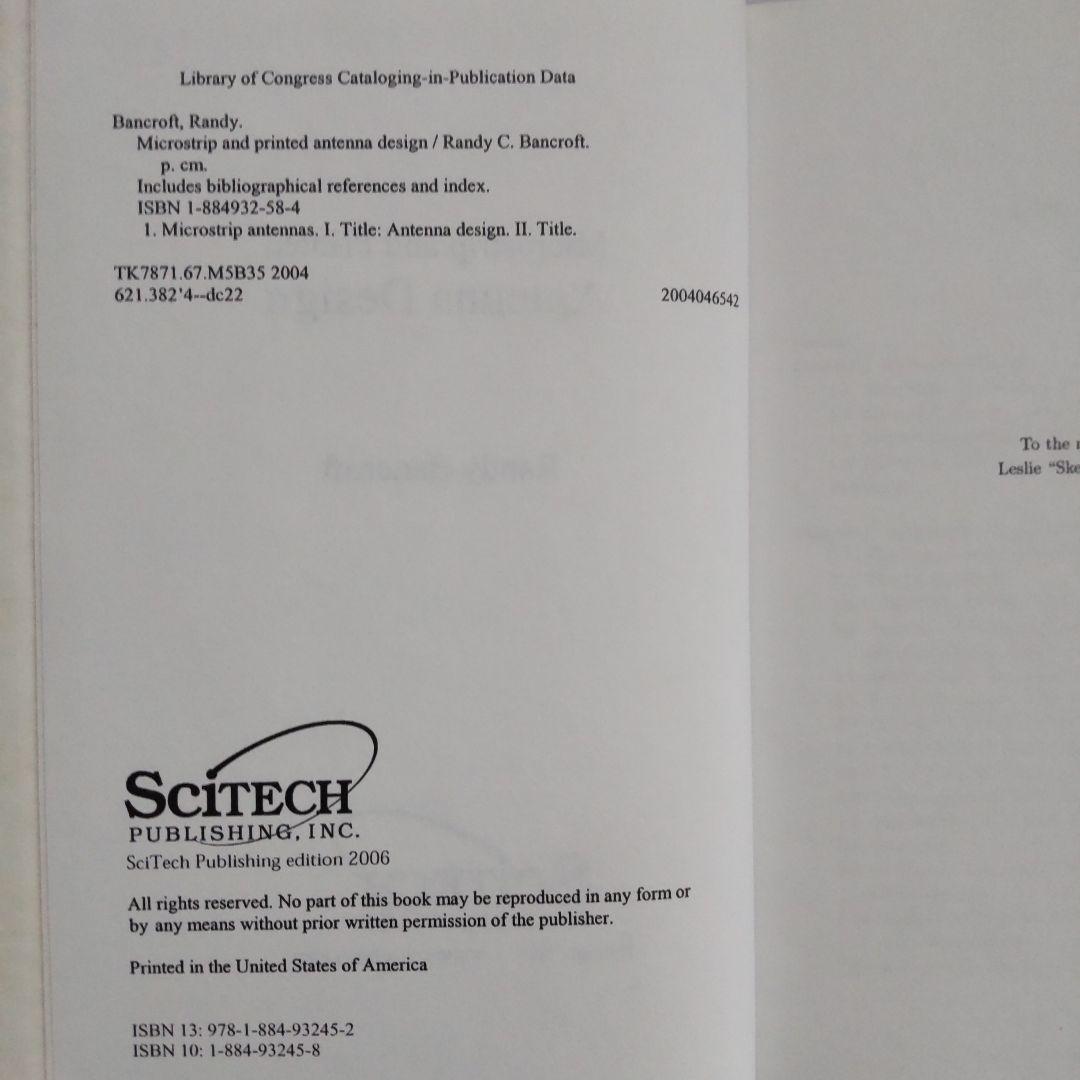 洋書 Microstrip and Printed Antenna Design