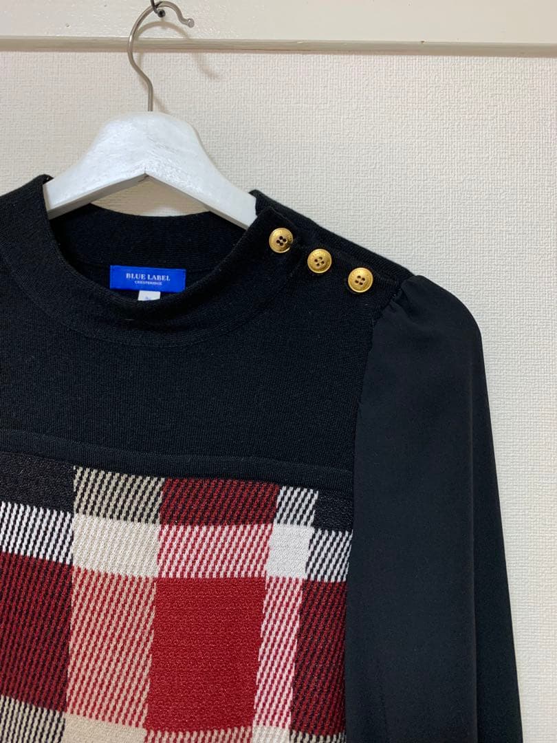 ま*い様 BLUE LABEL CRESTBRIDGE 美人百花　ニットワンピー