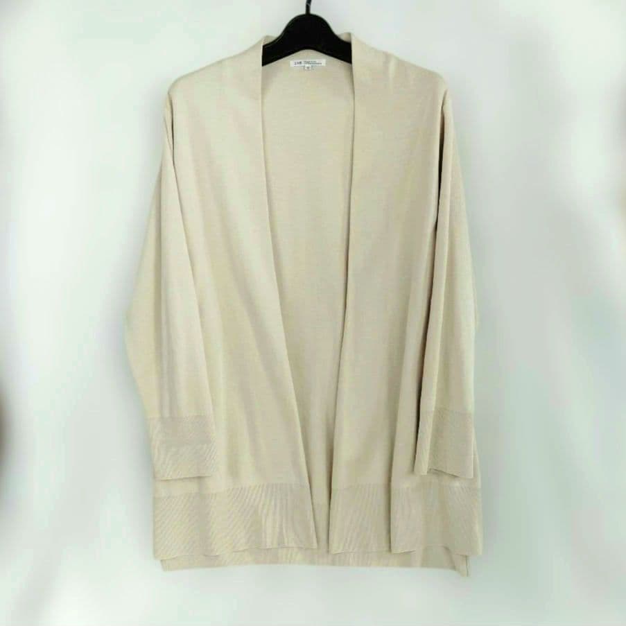 新品★23区 ロング カーディガン ガウン 44 大きいサイズ 綿100％