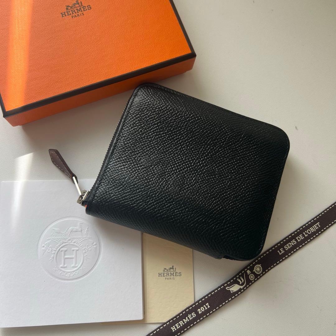 243 美品 HERMES エルメス アザップ シルクイン コンパクト 財布