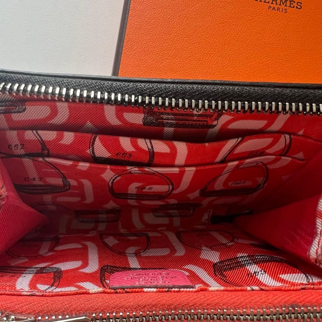 243 美品 HERMES エルメス アザップ シルクイン コンパクト 財布