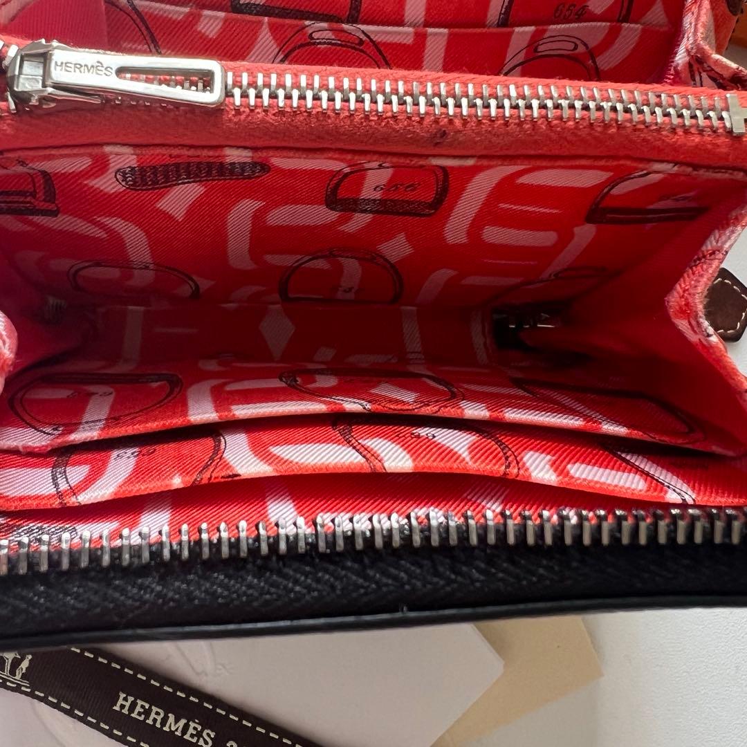 243 美品 HERMES エルメス アザップ シルクイン コンパクト 財布
