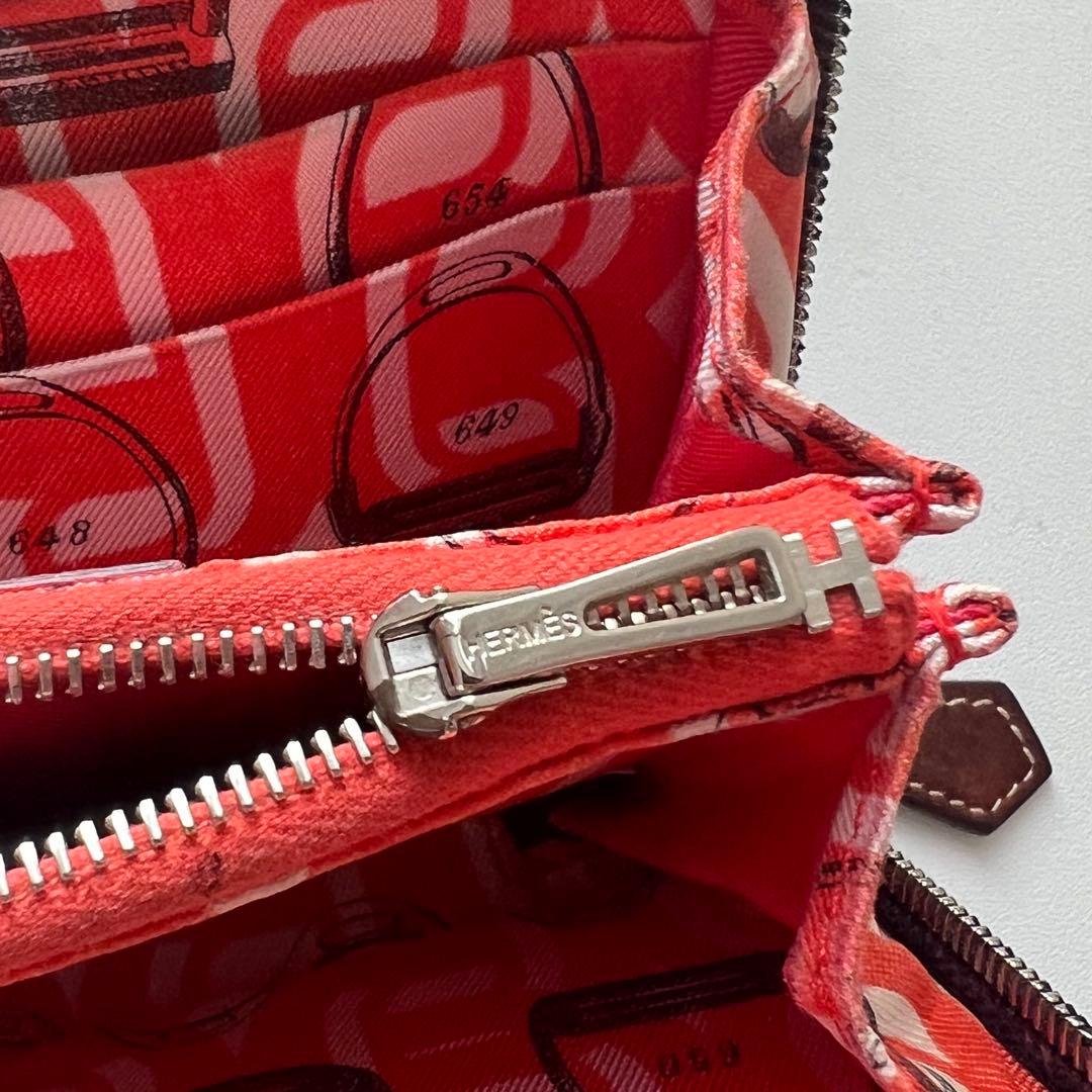 243 美品 HERMES エルメス アザップ シルクイン コンパクト 財布