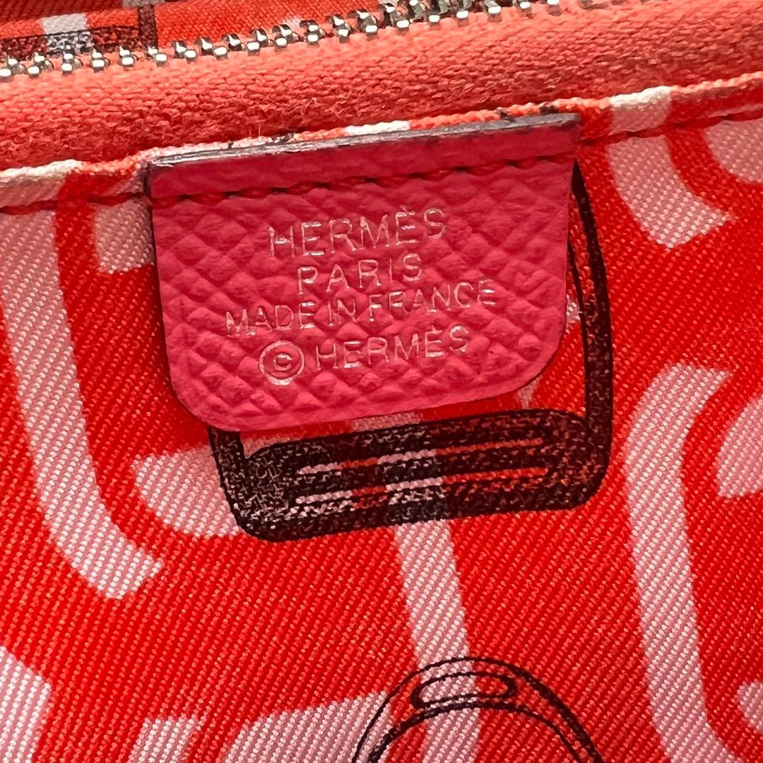 243 美品 HERMES エルメス アザップ シルクイン コンパクト 財布