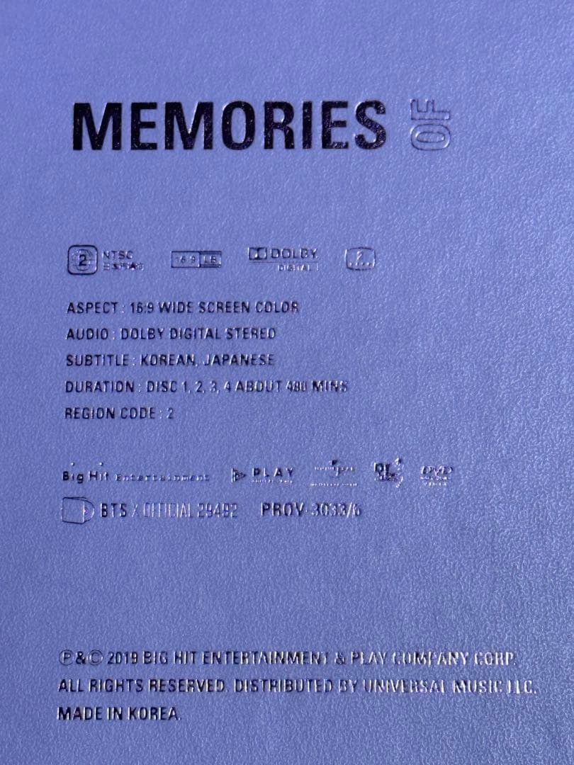 Memories of 2018 DVD 日本語字幕付