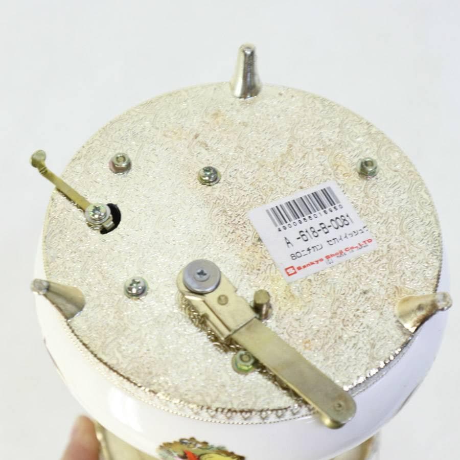 新品 サンキョーオルゴール 八十日間世界一周 メリーゴーランド 陶器製 ニデック