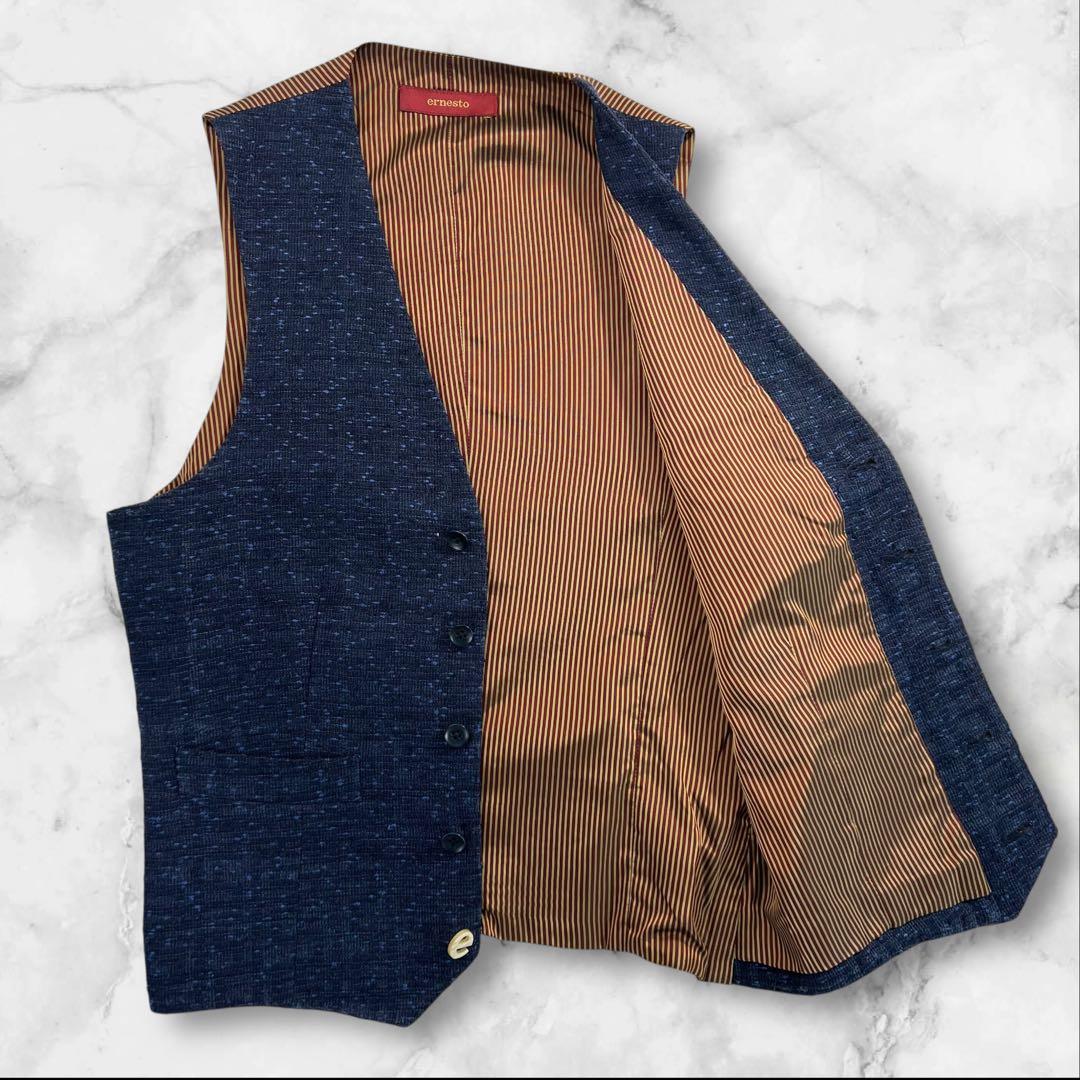 極美品 ernesto×BEAMS別注 ジレ ベスト サイズ44/S相当