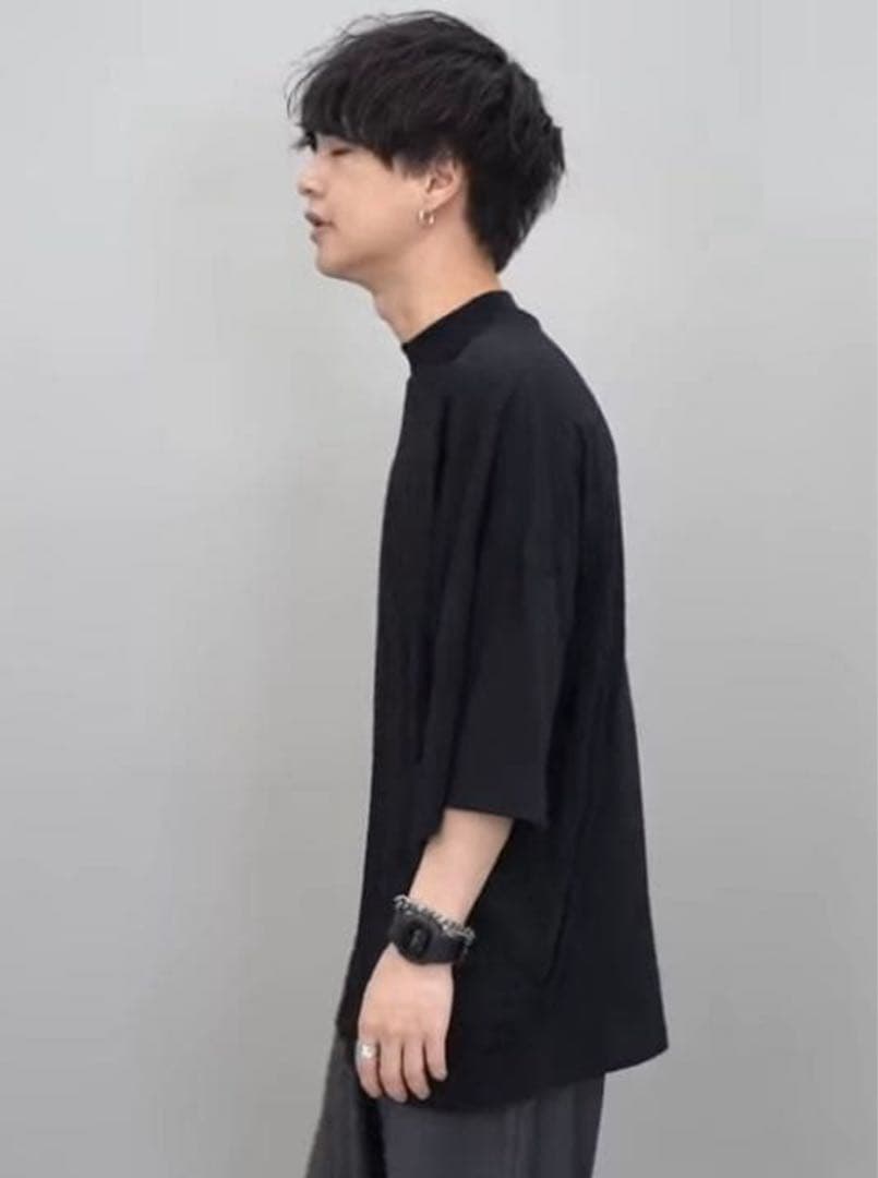 JIL SANDER 21SS モックネックT M 黒