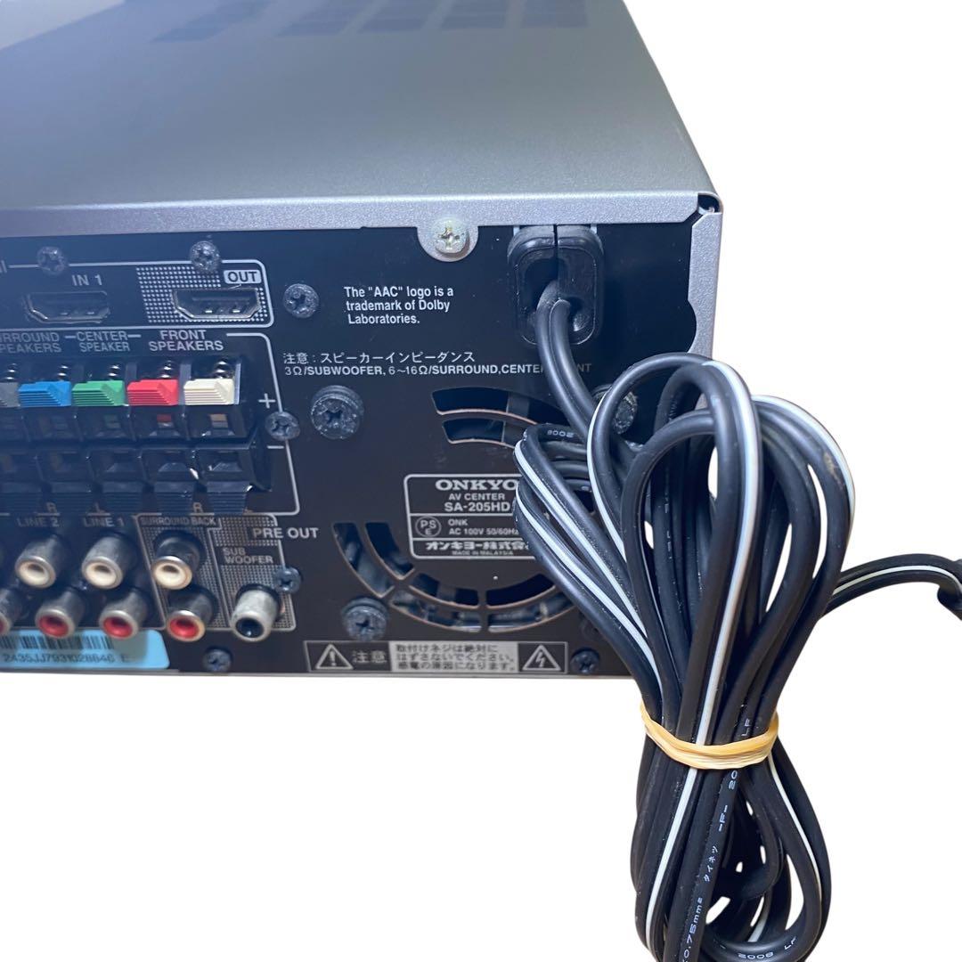ONKYO オンキョー AVアンプ SA-205HD 動作確認済み 多機能