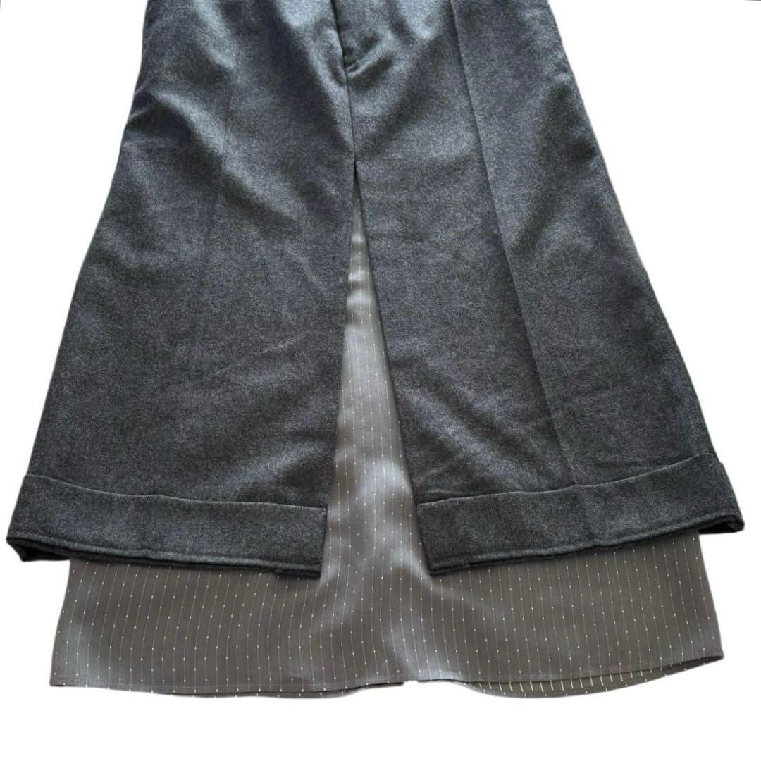 【IRENE】 Tuxedo Maxi Skirt
