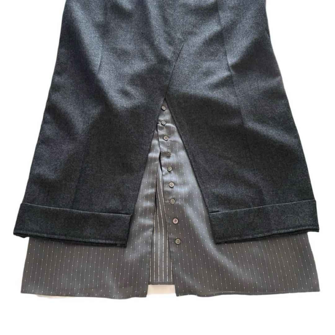【IRENE】 Tuxedo Maxi Skirt