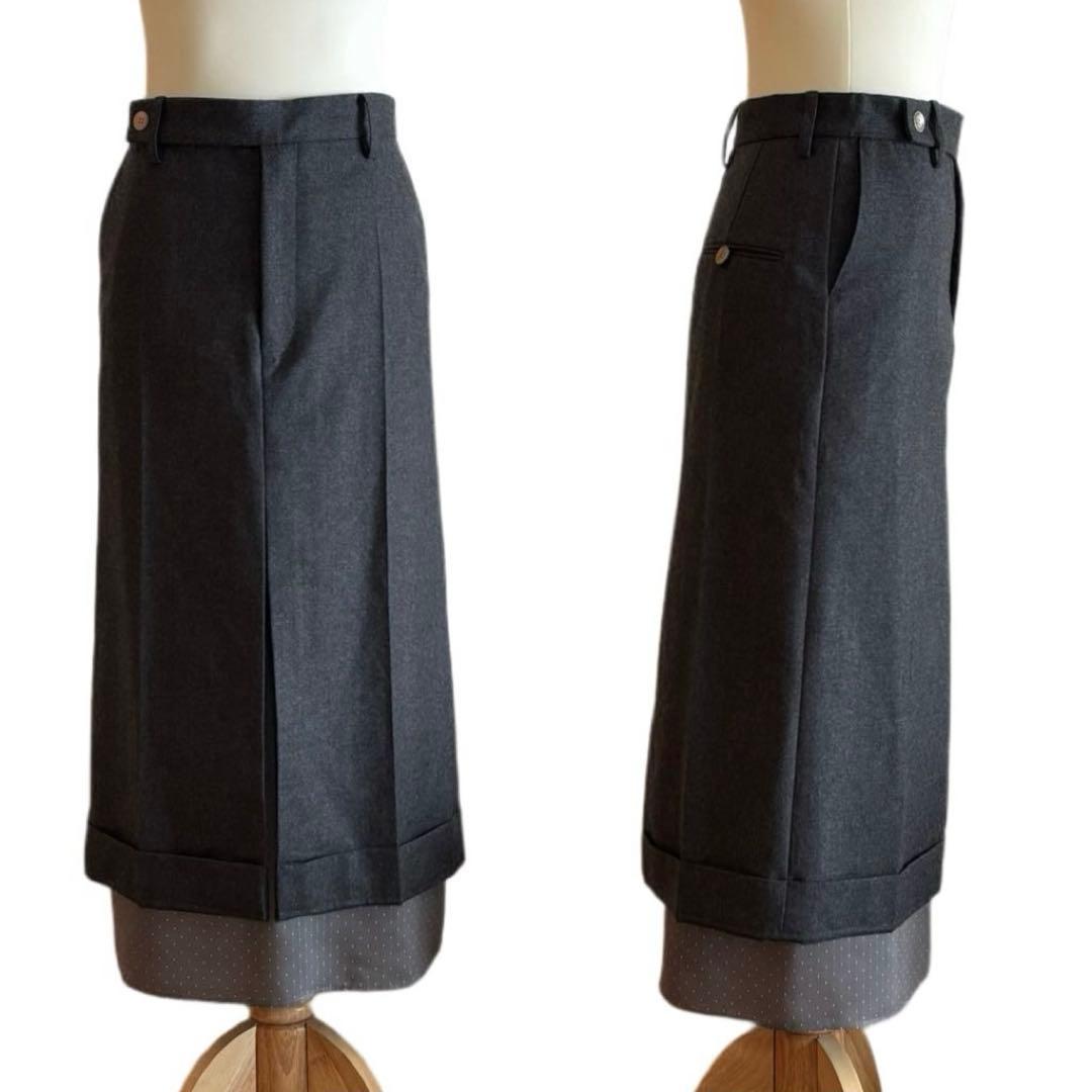 【IRENE】 Tuxedo Maxi Skirt