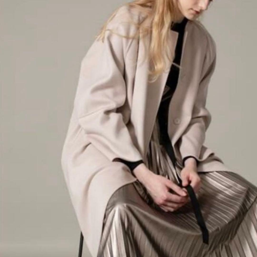 美品 ADORE アンゴラミックス リバーコート 定価10.1万 ロングコートM